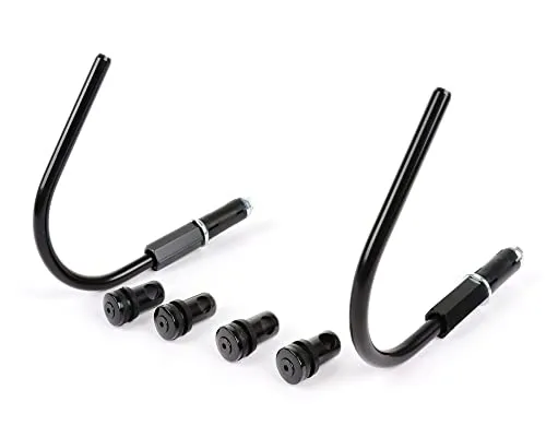 MOTONOSTRA Halter für Windschutzscheibe schwarz 340 x 105mm kompatibel für Vespa GT, GTL, GTS, GTS Super, GTS 125-300 HPE 2019-2022