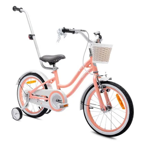 Kinderfahrrad 16 Zoll Mädchenfahrrad Heart Bike - Ideal für 4-6-Jährige, in fröhlichem Aprikose, perfekt für kleine Entdecker auf zwei Rädern!
