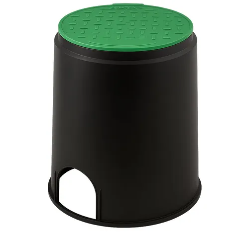 INTERGARDEN Bewässerungsventilbox Bodeneinbaudose, 20x23,5cm, Bewässerung Garten, Ventilkasten, Trafo