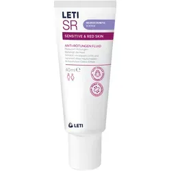 LETI SR Anti-Rötungen Fluid 40 ml - Arzneimittel zur Linderung von Rötungen, beruhigt und schützt die Haut mit einer speziellen Emulsion für empfindliche Haut.