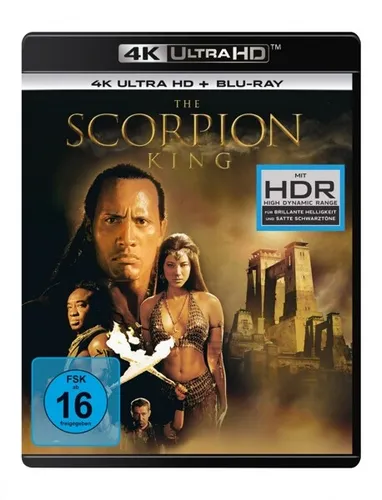 THE SCORPION KING-DWAYNE JOHNSON,MICHAEL CLARKE DUNCAN,  2 ULTRA HD BLU-RAY NEU