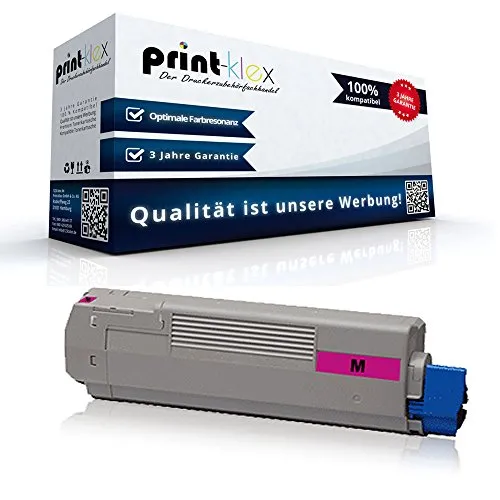 Print-Klex Alternative XXXL Tonerkartusche Kompatibel für Oki C 824 DN C 824 n C 824 Series C 834 DN C 834 dnw 47095702 Magenta Rot - Office Plus Serie