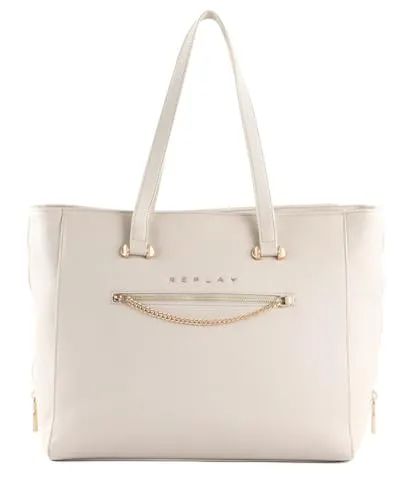 REPLAY Shopper Light Grey creme
