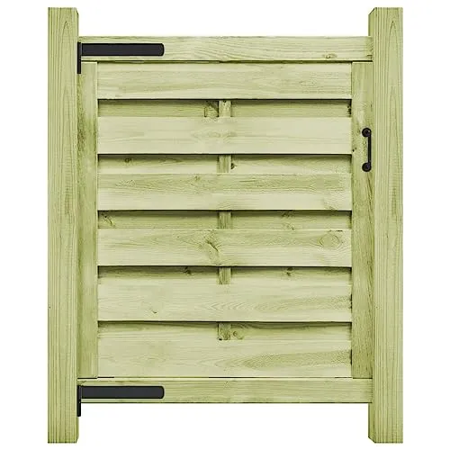 vidaXL Kiefer Imprägniert Gartentor 100x100cm - Robustes Holztor für Garten - Flügeltore aus strapazierfähigem, imprägniertem Kiefernholz, witterungsbeständig und ideal für einen rustikalen Eingangsbereich.
