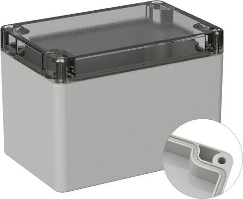 TRU COMPONENTS TC-9065504 Outdoor-Gehäuse 120 x 80 x 85 Polycarbonat Lichtgrau (RAL 7035) 1St.