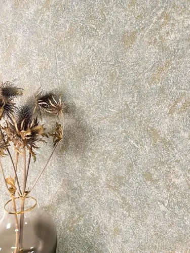 NEWROOM Vliestapete Grau - Glamouröse Glanztapete in Stein-Optik - Moderne Tapete für stilvolle Wände, lichtbeständig und restlos abziehbar. Inklusive Tapezier-Ratgeber für ein perfektes Ergebnis!