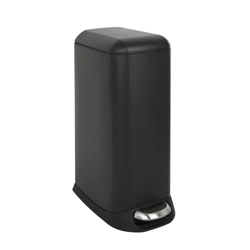 SVITA Mülleimer TS20, 20L Treteimer aus pulverbeschichtetem Stahl