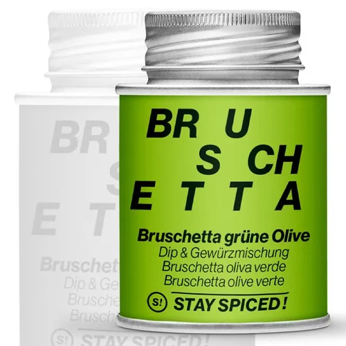 Stay Spiced Gewürz Bruschetta grüne Olive - 90 g Schraubdose Art.Nr.: 63020xM