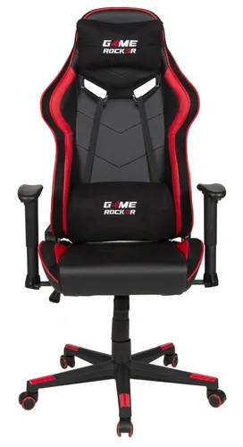 möbelando Duo Collection Game-Rocker Gaming-Stuhl – Ergonomischer Racer-Sitz in Schwarz/Rot