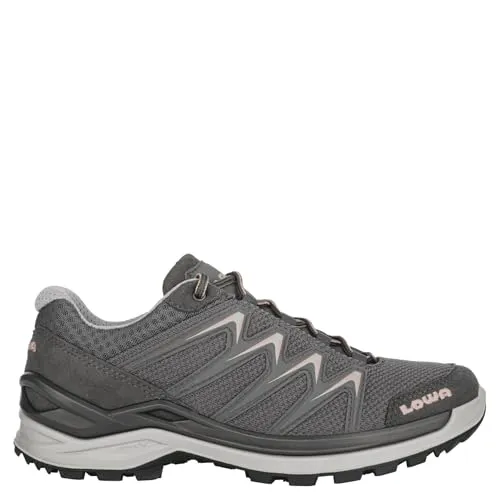 Lowa Innox Pro GTX LO Ws Herren Wanderschuh - Grau, Größe 4 - Wanderschuhe mit wasserdichter Goretex Membrane für trockene Füße, leichte DynaPU® Zwischensohle für hohen Komfort und griffiger Multi Trac Laufsohle für sicheren Halt in jedem Terrain.