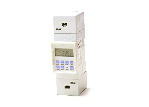 edi-tronic Zeitschaltuhr digital für Hutschiene Einbau Schaltschrank Zählerschrank 230V 16A
