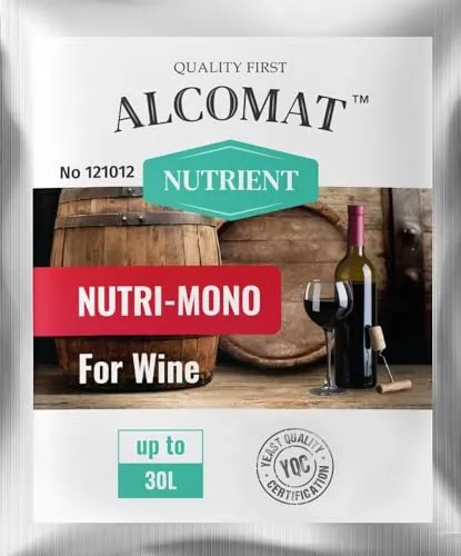Alcomat NUTRI-Mono 1 Stück zu 10 g - Hefenahrung für schnelle und vollständige Gärung - Enthält YAN & Phosphor
