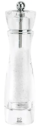 Peugeot Vittel Salzmühle 23cm - Küchenhelfer mit elegantem, transparentem Design und präziser Mahlwerkstechnologie für optimales Salzaroma.