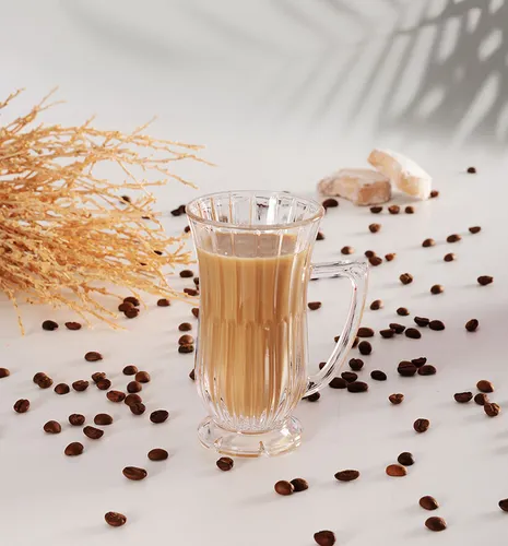 Pasabahce GLAMOUR 68001 Kristall Teegläser mit Henkel 2er Set