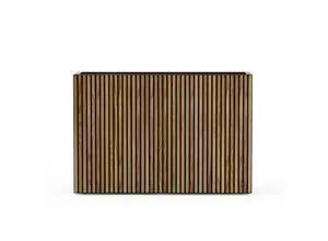 Herstera Garden Deco Planter Divider L schwarz, natur 40x120x80cm - Vielseitiger Pflanzkübel für Balkon, Garten und Terrasse! Minimalistisches Design und hochwertiger Materialmix sorgen für stilvolle Akzente. Ideal für kreative Gartenideen und eine ansprechende Gestaltung.