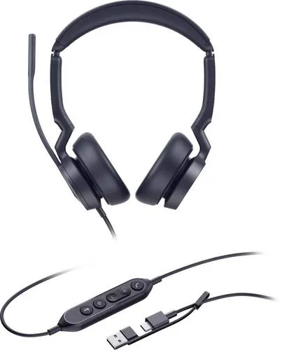 Yealink UH 46 Serie - Kabelgebundenes USB-A Headset - Headset mit exzellenter Audioqualität und komfortablem Design, ideal für professionelle Telefonate und Videokonferenzen.