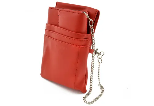 nean Kellnerbörse Geldbörse mit Holster Stecktasche Kellnerholster Portemonnaie, mit verstellbarem Druckknopfverschluss und 1 Reißverschlussfach