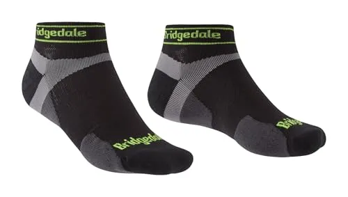 Bridgedale Herren Ultralight T2 Merino Sport Low Socken (Größe 44 , schwarz)
