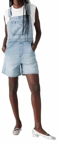 Levi's Utility Shortall Latzhose für Damen Gr. M in blau von Levi's