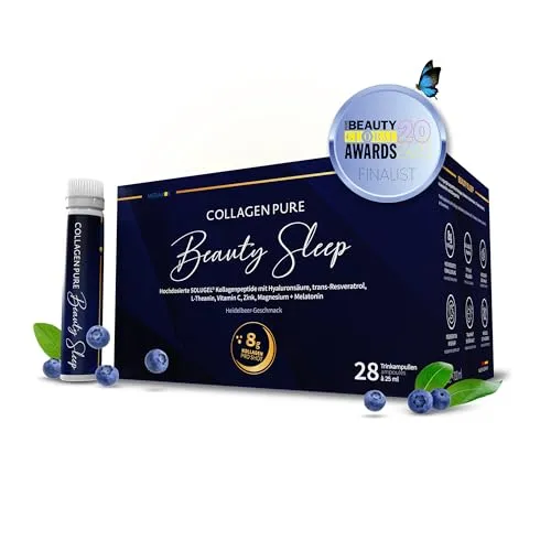 BEAUTY SLEEP Kollagen Elixier für Schönheitsschlaf - Das BEAUTY SLEEP Kollagen Elixier unterstützt die nächtliche Regeneration der Haut. Praktische 28x25 ml Portionen für eine einfache Anwendung und optimale Integration in Ihre Abendroutine.