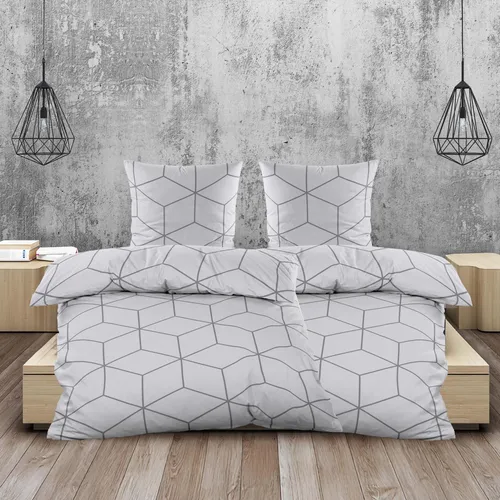 Biber Bettwäsche 135x200 cm 4 tlg. Baumwolle Silber Grau - Hochwertige Biber Bettwäsche in elegantem Silber Grau für kuschelige Nächte. Atmungsaktiv und pflegeleicht, ideal für eine warme Schlafumgebung. Praktischer Reißverschluss für einfaches Beziehen.