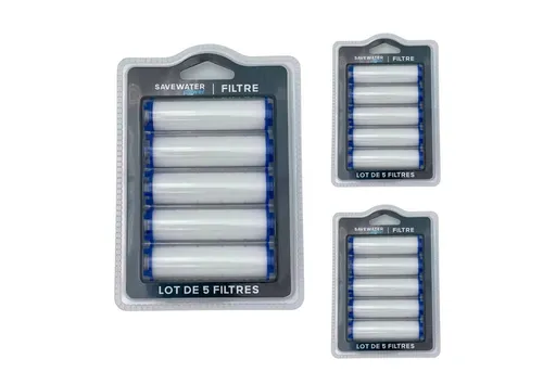 Best Direct® Handbrause Savewater Power Filter - 5er Set Ersatzfilter für Duschbrause - Erleben Sie mit dem Savewater Power Duschkopf ein sanftes Duscherlebnis. Das 5er Set Ersatzfilter sorgt für einen effizienten Wasserverbrauch und ein angenehmes Duschen. Genießen Sie sauberes Wasser ohne Verunreinigungen!