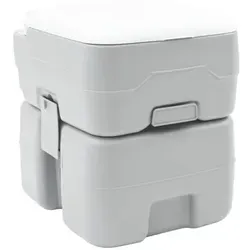 vidaXL Camping-Toilette Grau - Tragbare Lösung für Outdoor-Komfort - Laufschuhe: Die tragbare Camping-Toilette aus hochdichtem Polyethylen bietet Komfort und einfache Reinigung für deine Outdoor-Abenteuer.
