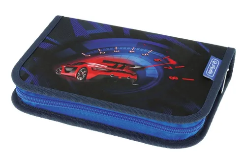 Herlitz befülltes Schüleretui - 31-teilig, Motiv: High Speed, FSC-zertifizierte Bunt- und Bleistifte für kreativen Schulspaß