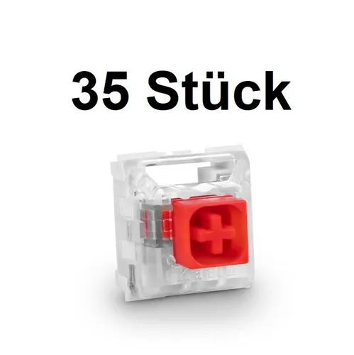 Sharkoon Switch Set Kailh Box RED - Langlebige und robuste Taster für individuelle Tastaturgestaltung, ideal für Gamer und Technikliebhaber