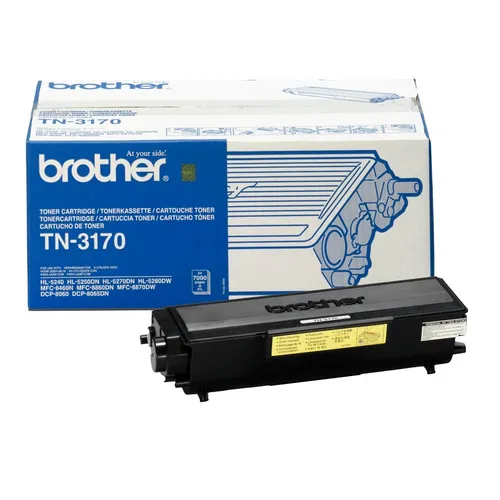 Brother Toner TN-3170 Schwarz - Hohe Seitenkapazität - Toner für Brother Drucker, original und langlebig mit einer Kapazität von ca. 7.000 A4-Seiten, ideal für hohe Druckvolumen.