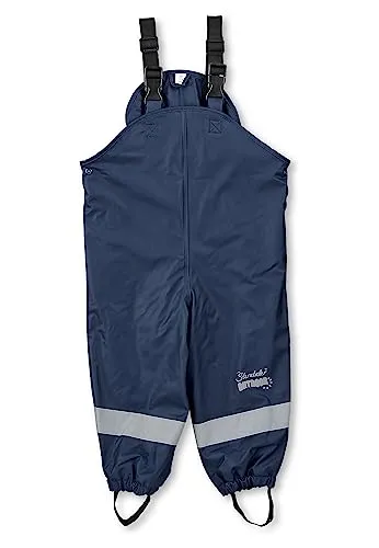 Sterntaler gefütterte Regenhose uni - Kinder Regenhose wasserdicht - Wasserdichte Matsch- und Buddelhose für Jungen, ideal für Regentage mit elastischen Hosenträgern und verschweißten Nähten, perfekt für Outdoor-Aktivitäten.