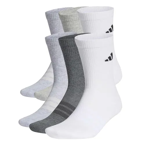 adidas Unisex CUSHIONED CREW SOCKS 6er-Pack von adidas