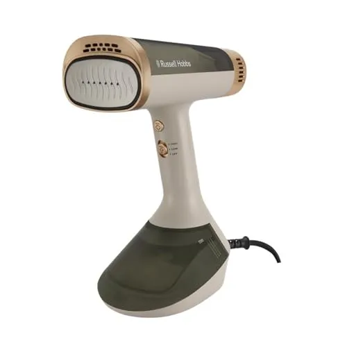 Russell Hobbs VacuSteam™ Dampfglätter 28551-56 - Innovativer Dampfglätter mit Ansaugtechnologie für müheloses Glätten. In nur 35 Sekunden betriebsbereit, ideal für alle Stoffe. 3 wählbare Dampfstufen für perfekte Ergebnisse.