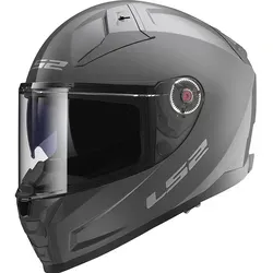 LS2 FF811 Vector II Solid Helm, grau, Größe 4XL - Motorradhelm mit atmungsaktivem X-Static Innenpolster, perfekter 3D Passform und kratzfestem Visier – ideal für anspruchsvolle Fahrer.