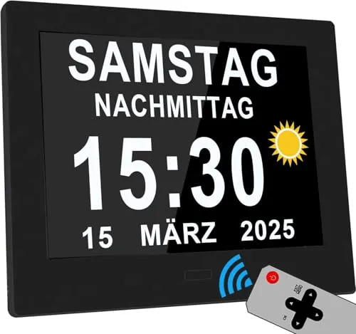 Véfaîî 2025 Neu – Elektronische Kalenderuhr mit 19 Alarmen