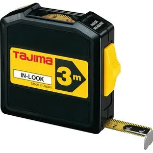 Tajima Maßband INL30MYCB25KB, IN-LOCK, 3m, mit Sichtfenster