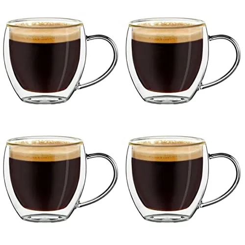 Creano Teeglas Thermoglas Espressoglas hoch in weiß von Creano