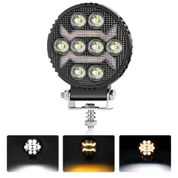 Universelle, Leistungsstarke Led‐diodenlampe / Halogenscheinwerfer Mit Weißem Licht Und Gelbem Tagfahrlicht (drl), 1500 Lm Für L