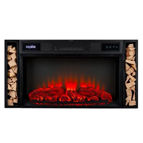 Klarstein Elektrokamin mit LED Flammen - Elektrische Kamine, zaubert realistische Flammenillusionen und sorgt für eine gemütliche Atmosphäre ohne Feuer und Rauch. Ideal für Wohnzimmer, Schlafzimmer und mehr.