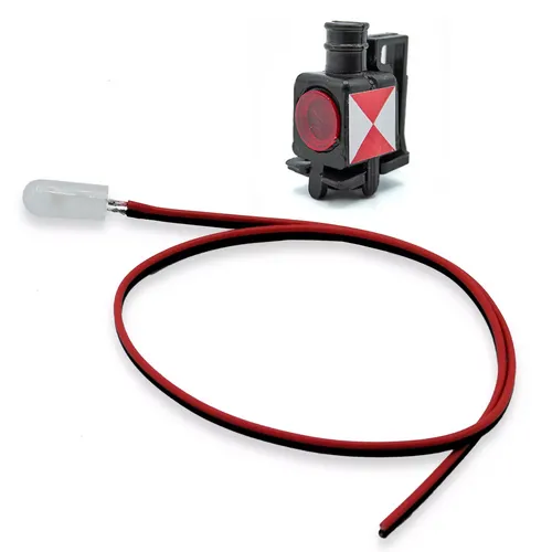 Zugschlussbeleuchtung europäisch + LED 7-24V für Wagen Spur G ähnlich LGB 68331