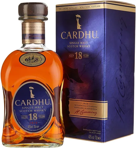Cardhu 18 Jahre Whisky 0,7l, alc. 40 Vol.-% - Whisky, 18 Jahre gereift, mit einem vollmundigen Geschmack und feinen Aromen - ein Muss für Whisky-Liebhaber!