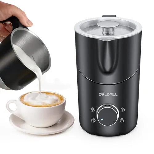 COLDFILL Milchaufschäumer Elektrisch TF120H, 8-in-1, für Latte