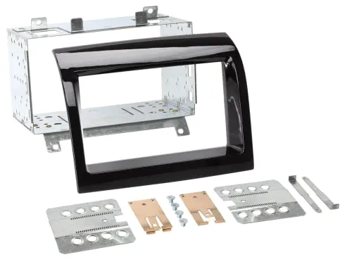 V 381094-27 Radioblende Swift 2-DIN - Auto Einbaurahmen für Citroen Jumper, Fiat Ducato und Peugeot Boxer ab 2011, in pianoschwarz, ideal für die Integration eines OEM-Sony Radios.