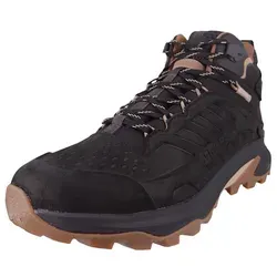 Merrell Moab Speed 2 Leather MID WP Herren Wanderschuhe - Wasserdichte Wanderschuhe aus hochwertigem Nubukleder, ideal für Herbsttouren. Mit recycelten Schnürsenkeln und optimalem Feuchtigkeitsmanagement.