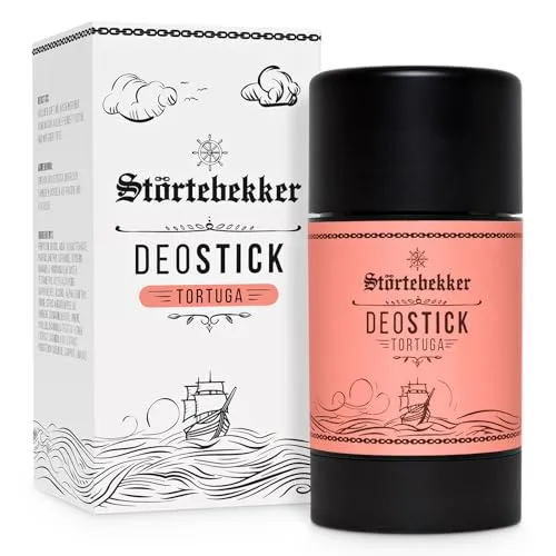 Störtebekker® Premium Deostick Tortuga - Erfrischender Deodorant Stick für Herren - Deostift für langanhaltende Frische - Männer Geschenkidee - Made in Germany - 75gr Deo Stick