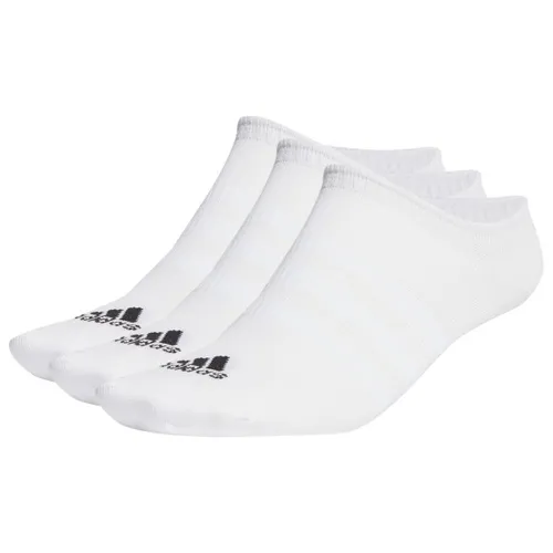 adidas - Thin&Light Sportswear No Show Socks 3-Pack - Multifunktionssocken Unisex M | EU 40-42 weiß