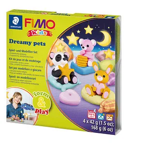STAEDTLER Modelliermasse FIMO kids Dreamy Pets mehrfarbig