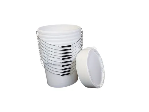 Farbeimer oval 5,5 Liter - SET (10 Eimer + 10 Deckel)