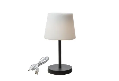 LED Tischlampe mit Lautsprecher - Wiederaufladbar & Bluetooth - Tischleuchte mit integriertem Bluetooth-Lautsprecher, spritzwassergeschützt und perfekt für Garten, Terrasse oder Balkon. Genießen Sie Musik und gemütliches Licht überall!