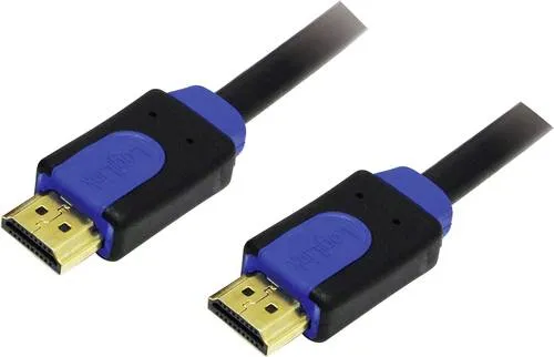 LogiLink HDMI Anschlusskabel HDMI-A Stecker, HDMI-A Stecker 1.00 m Schwarz CHB1101 4K UHD HDMI-Kabel